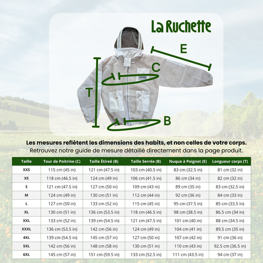 Breathable beekeeping jacket