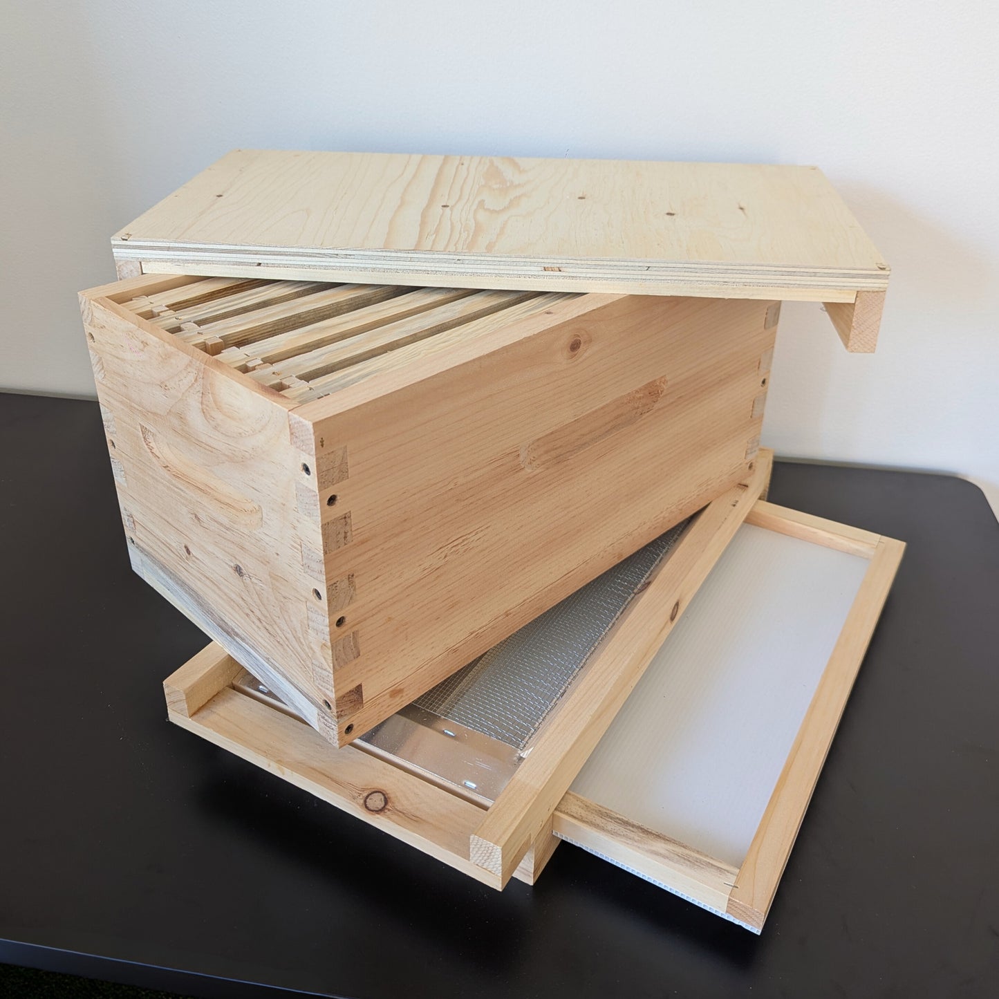 Assembled hive for 6 frames
